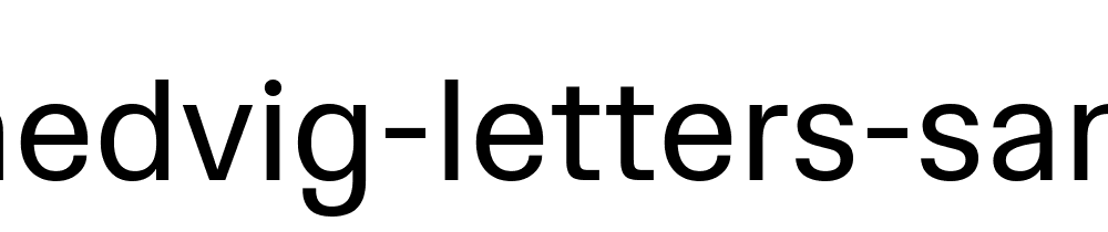 Hedvig Letters Sans