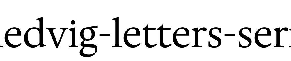 Hedvig Letters Serif