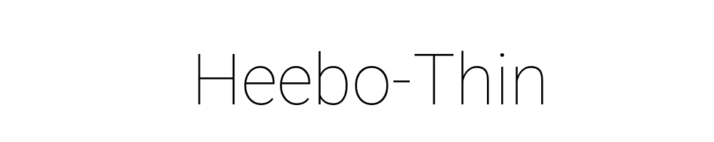 Heebo-Thin