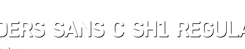  DEMO Heiders Sans C Sh1 Regular C Sh1 Regular