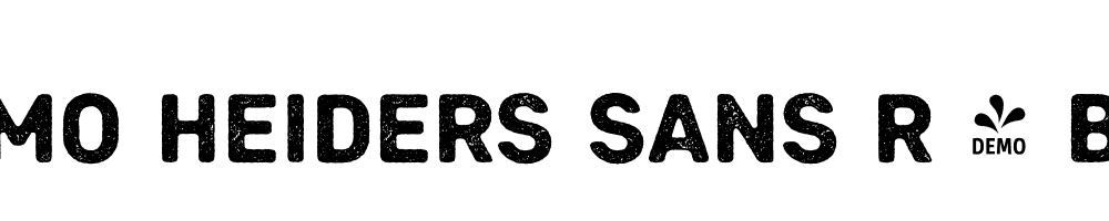  DEMO Heiders Sans R 1 Black R 1 Black