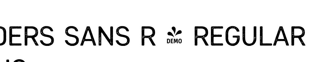  DEMO Heiders Sans R 2 Regular R 2 Regular