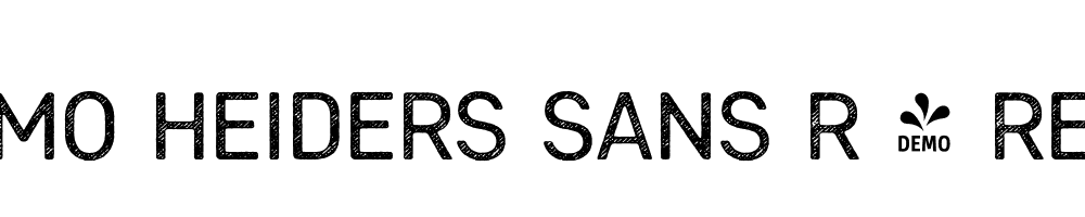  DEMO Heiders Sans R 4 Regular Regular