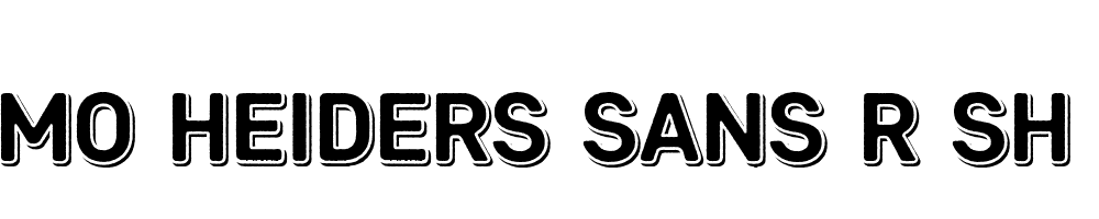  DEMO Heiders Sans R Sh Bold R Sh Bold