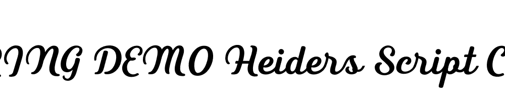  DEMO Heiders Script C Bold C Bold