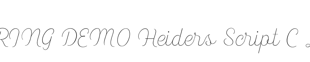  DEMO Heiders Script C Line C Line