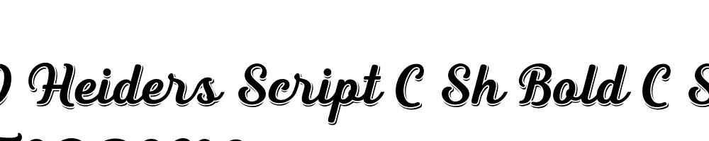  DEMO Heiders Script C Sh Bold C Sh Bold