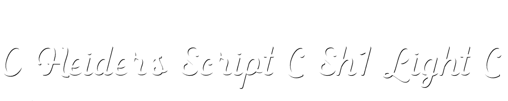  DEMO Heiders Script C Sh1 Light C Sh1 Light