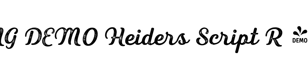  DEMO Heiders Script R 2 Bold R 2 Bold