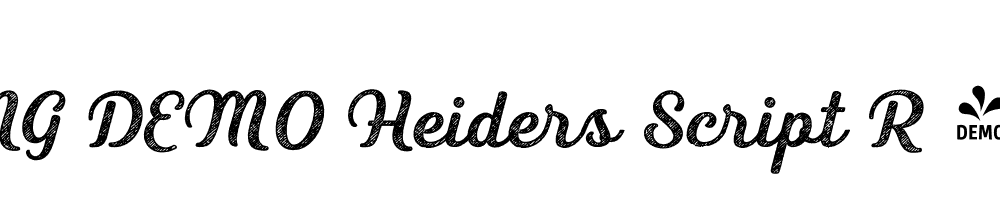  DEMO Heiders Script R 4 Bold Bold R 4