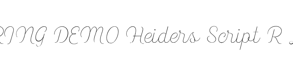  DEMO Heiders Script R Line R Line