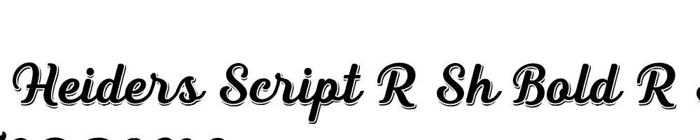  DEMO Heiders Script R Sh Bold R Sh Bold