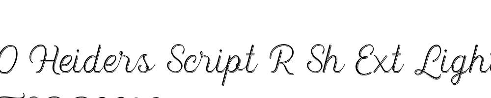  DEMO Heiders Script R Sh Ext Light R Sh Ext Light