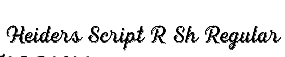  DEMO Heiders Script R Sh Regular R Sh Regular