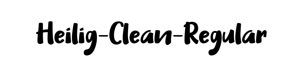 Heilig-Clean-Regular