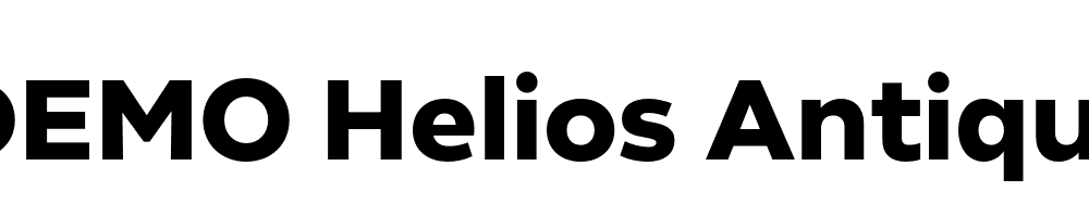  DEMO Helios Antique Black Regular