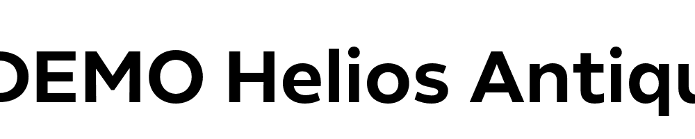  DEMO Helios Antique Bold Regular