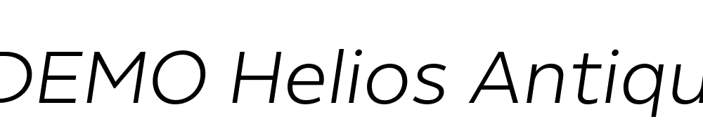  DEMO Helios Antique Italic Regular