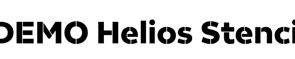  DEMO Helios Stencil Black Regular