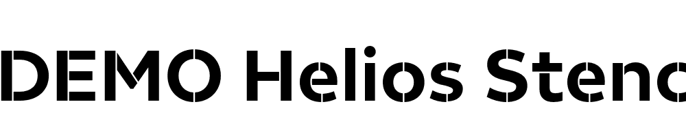  DEMO Helios Stencil Bold Regular