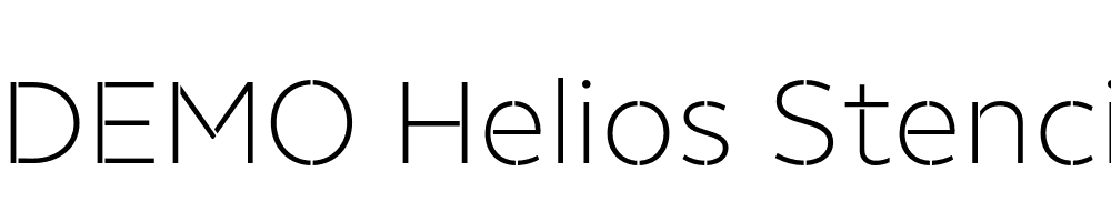  DEMO Helios Stencil Light Regular