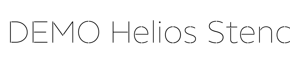  DEMO Helios Stencil Thin Regular