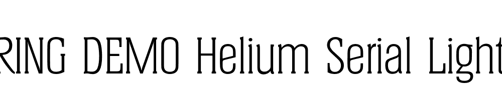  DEMO Helium Serial Light Regular