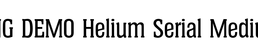  DEMO Helium Serial Medium Regular