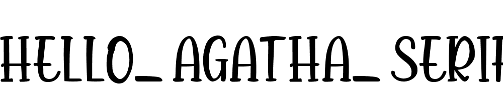 Hello_agatha_serif