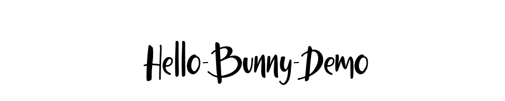 Hello-Bunny-Demo