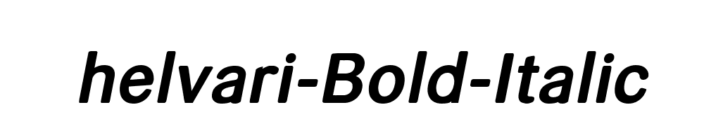 helvari-Bold-Italic