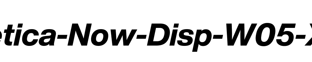 Helvetica-Now-Disp-W05-XBd-It