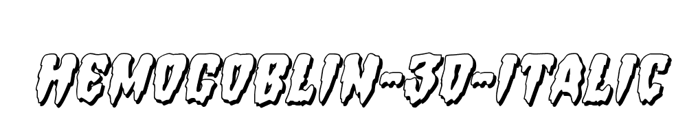 Hemogoblin-3D-Italic