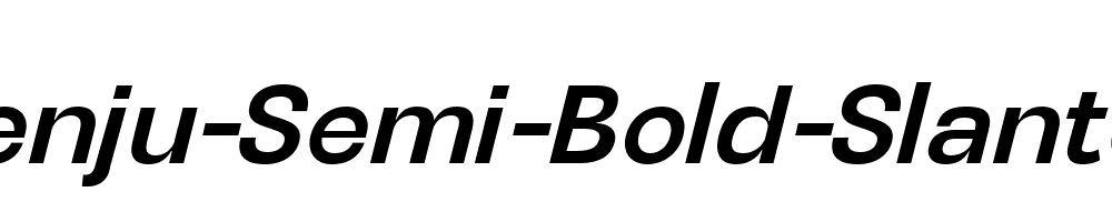 Henju-Semi-Bold-Slanted