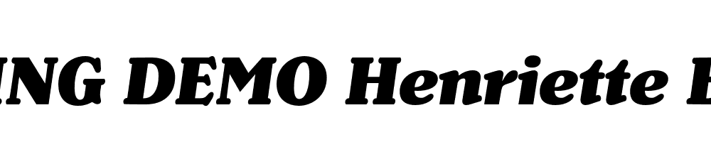  DEMO Henriette Black Italic