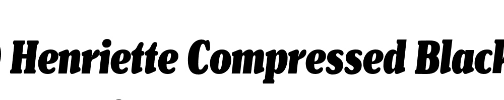  DEMO Henriette Compressed Black Italic