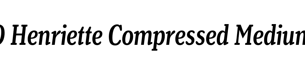  DEMO Henriette Compressed Medium Italic