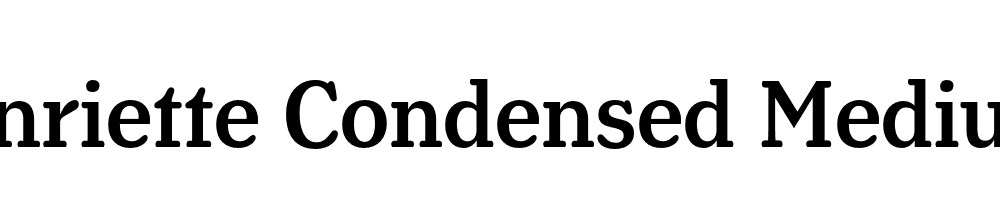  DEMO Henriette Condensed Medium Regular