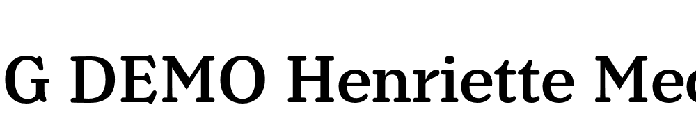  DEMO Henriette Medium Regular