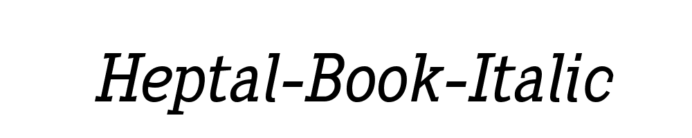 Heptal-Book-Italic