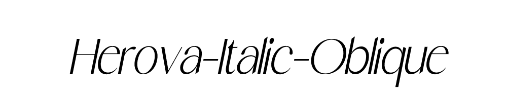 Herova-Italic-Oblique