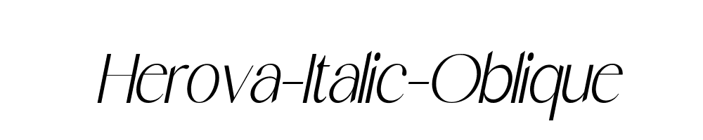 Herova-Italic-Oblique