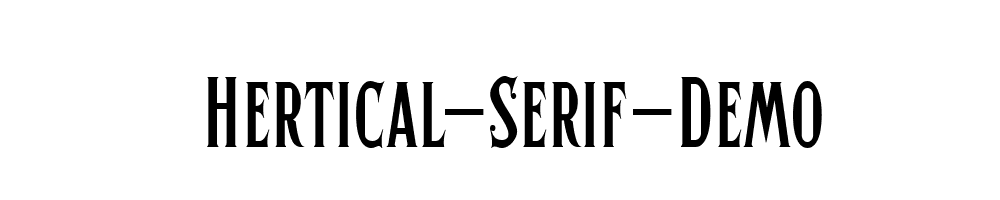 Hertical-Serif-Demo