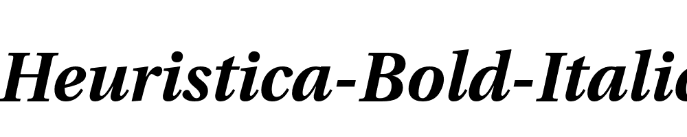 Heuristica-Bold-Italic