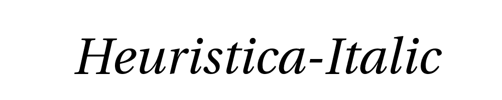 Heuristica-Italic