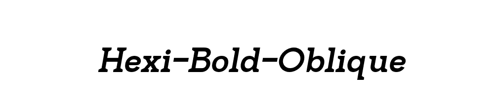 Hexi-Bold-Oblique