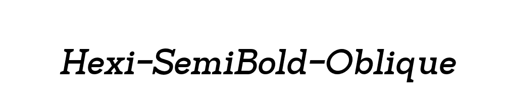 Hexi-SemiBold-Oblique