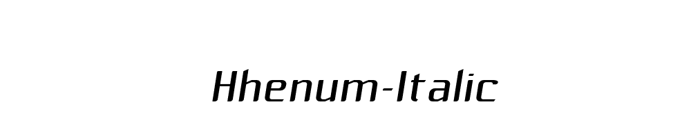 Hhenum-Italic