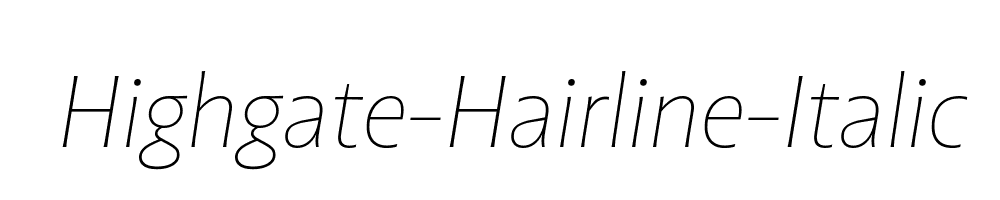 Highgate-Hairline-Italic