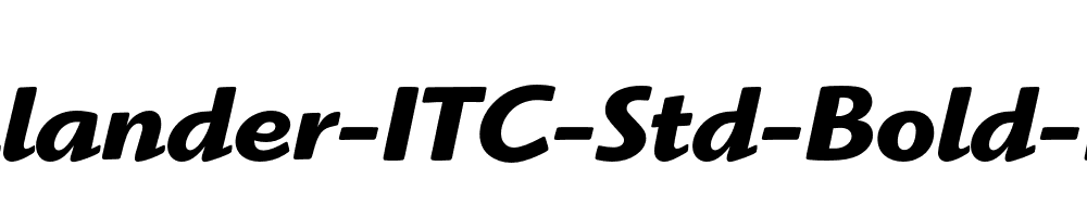 Highlander-ITC-Std-Bold-Italic